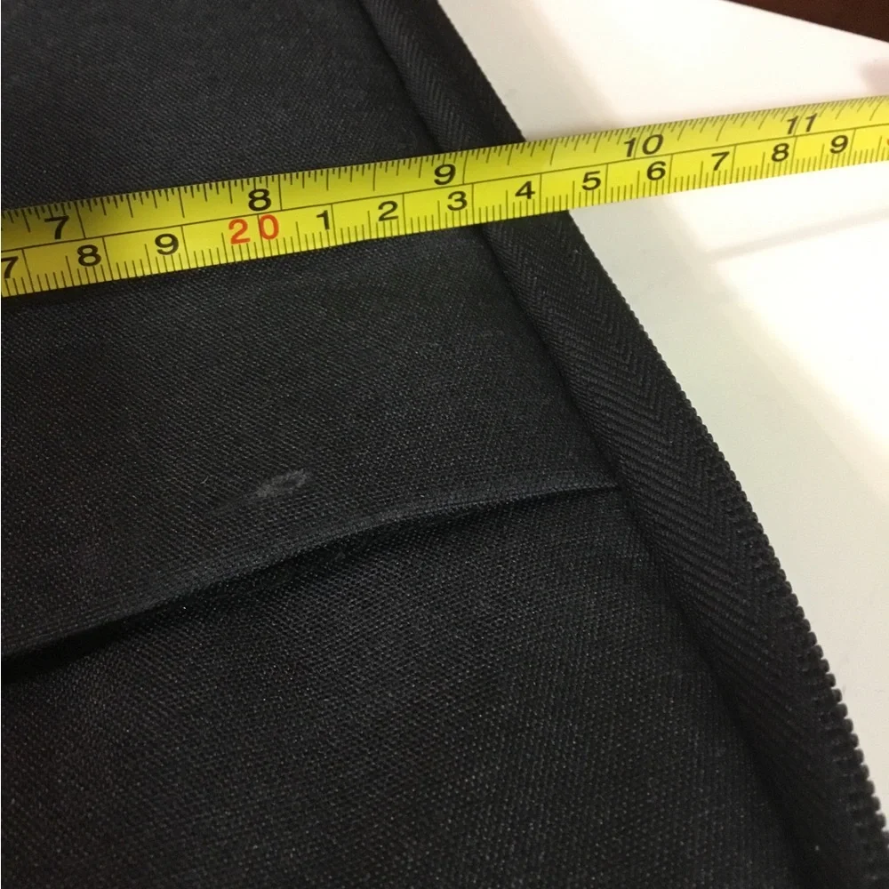 Egiant Carry All Solid Black Tablet Laptop Case Soft Gray Lining EUC 13 X 9.5 As